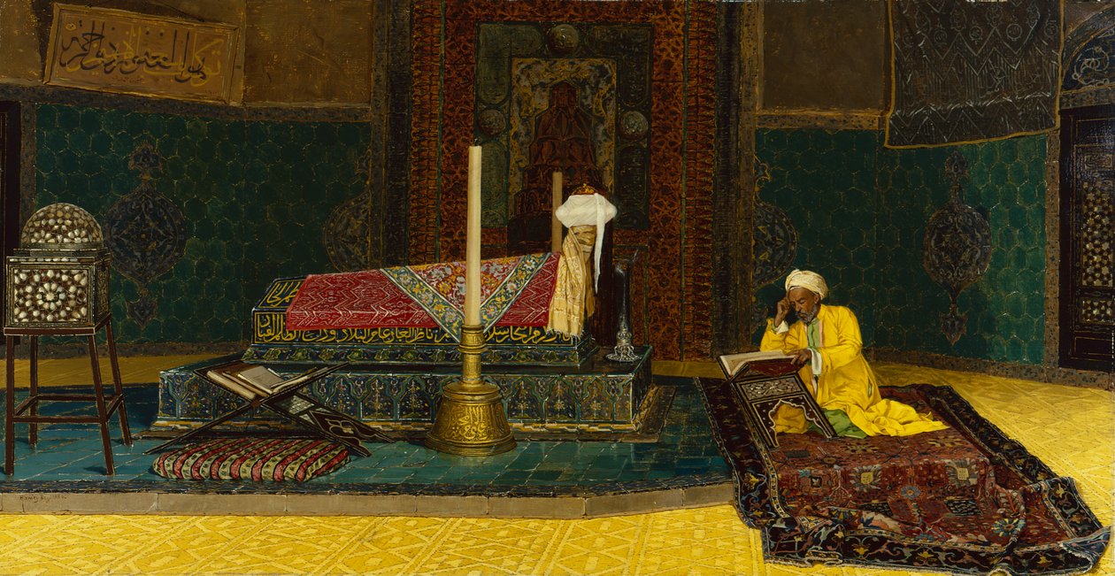 In het Graf van Mahomet door Osman Pacha Zadeh Hamdy Bey