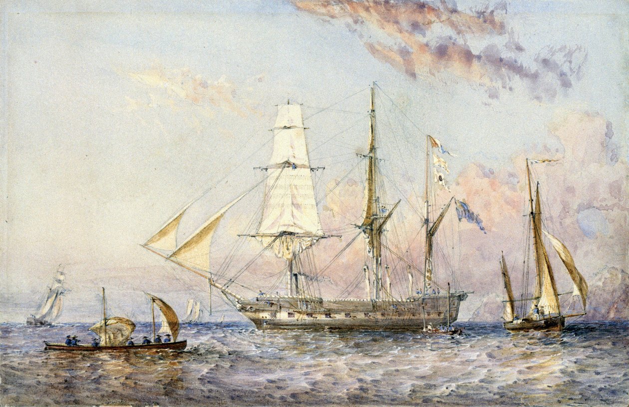 Het schip HMS 