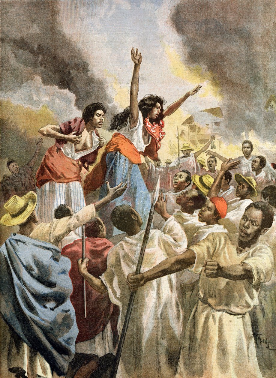 De Koninklijke Prinsessen Prediken de Heilige Oorlog in Madagaskar, uit 