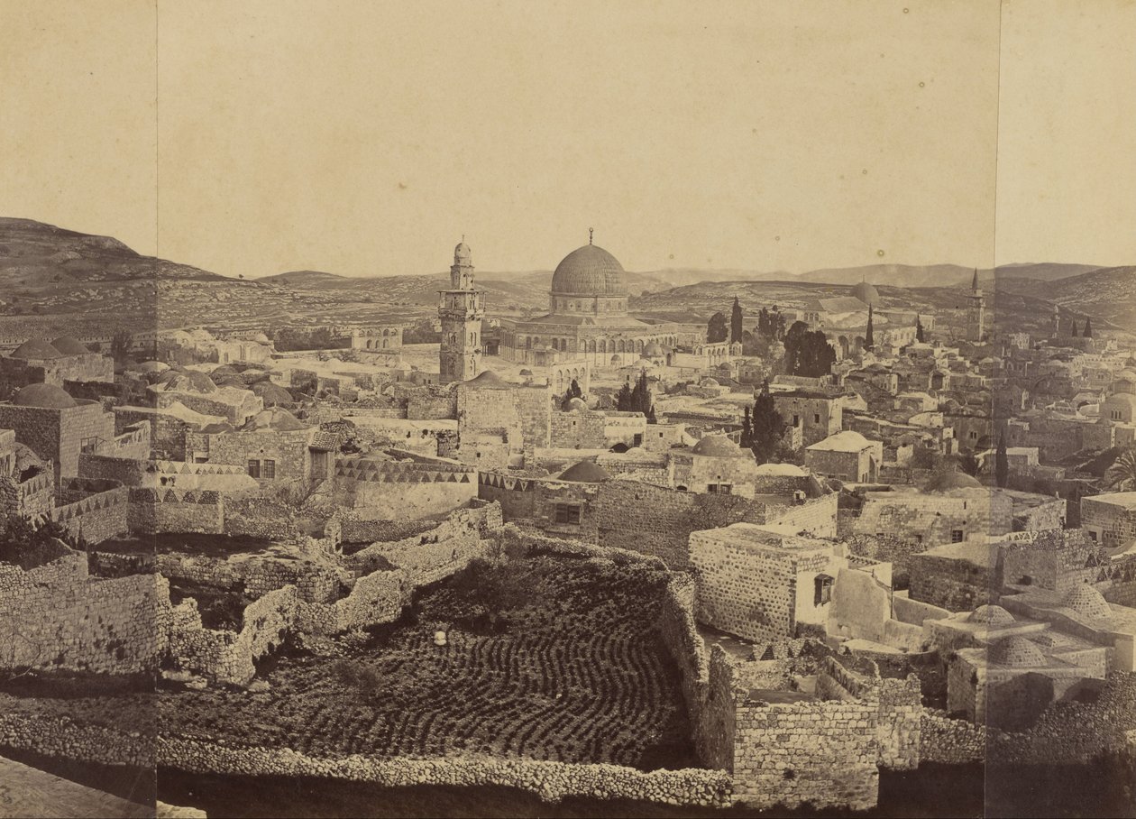 Panorama van Jeruzalem door Othon Von Ostheim