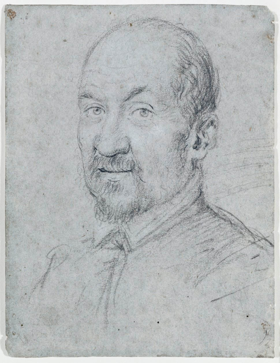 Portret van een geestelijke door Ottavio Mario Leoni