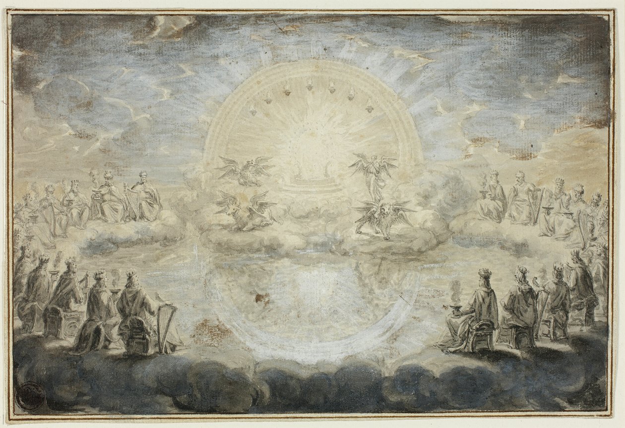 Scène uit Openbaringen door Ottmar Elliger the Younger