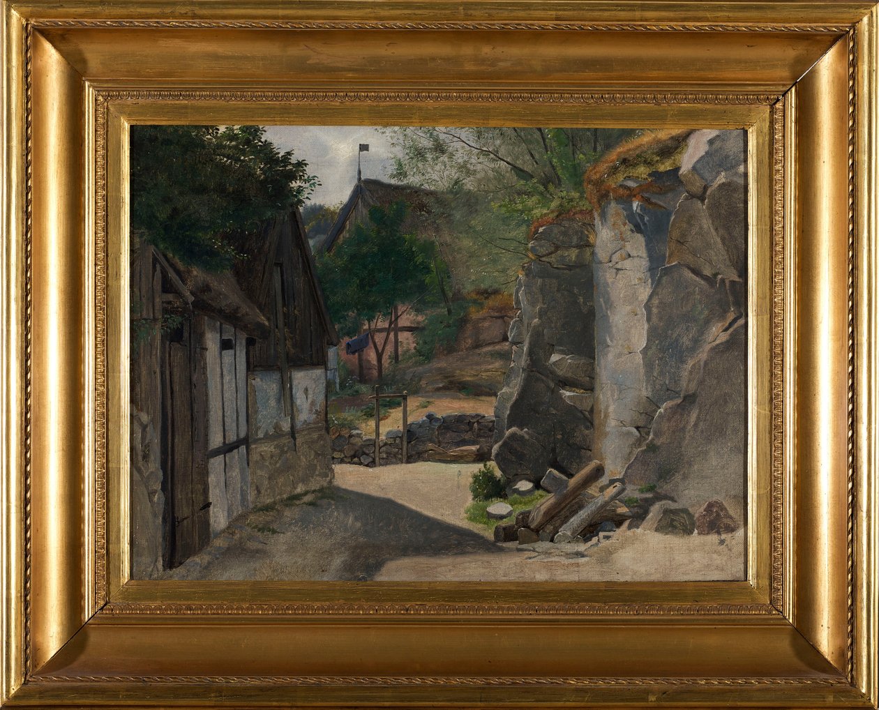 Uitzicht op Gudhjem door Otto Haslund