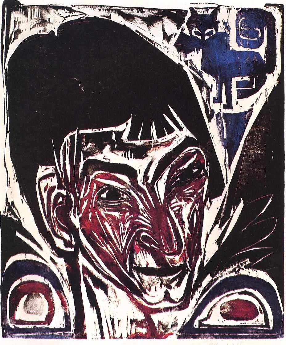 Portret van Otto Mueller door Otto Mueller