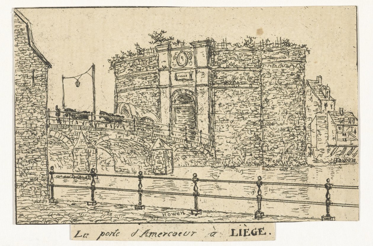 Amercoeurpoort te Luik door Otto Baron Howen