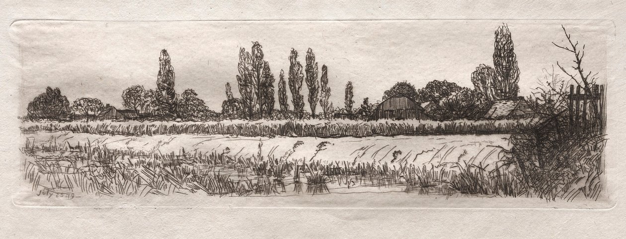 Korenveld, 1879 door Otto H. Bacher