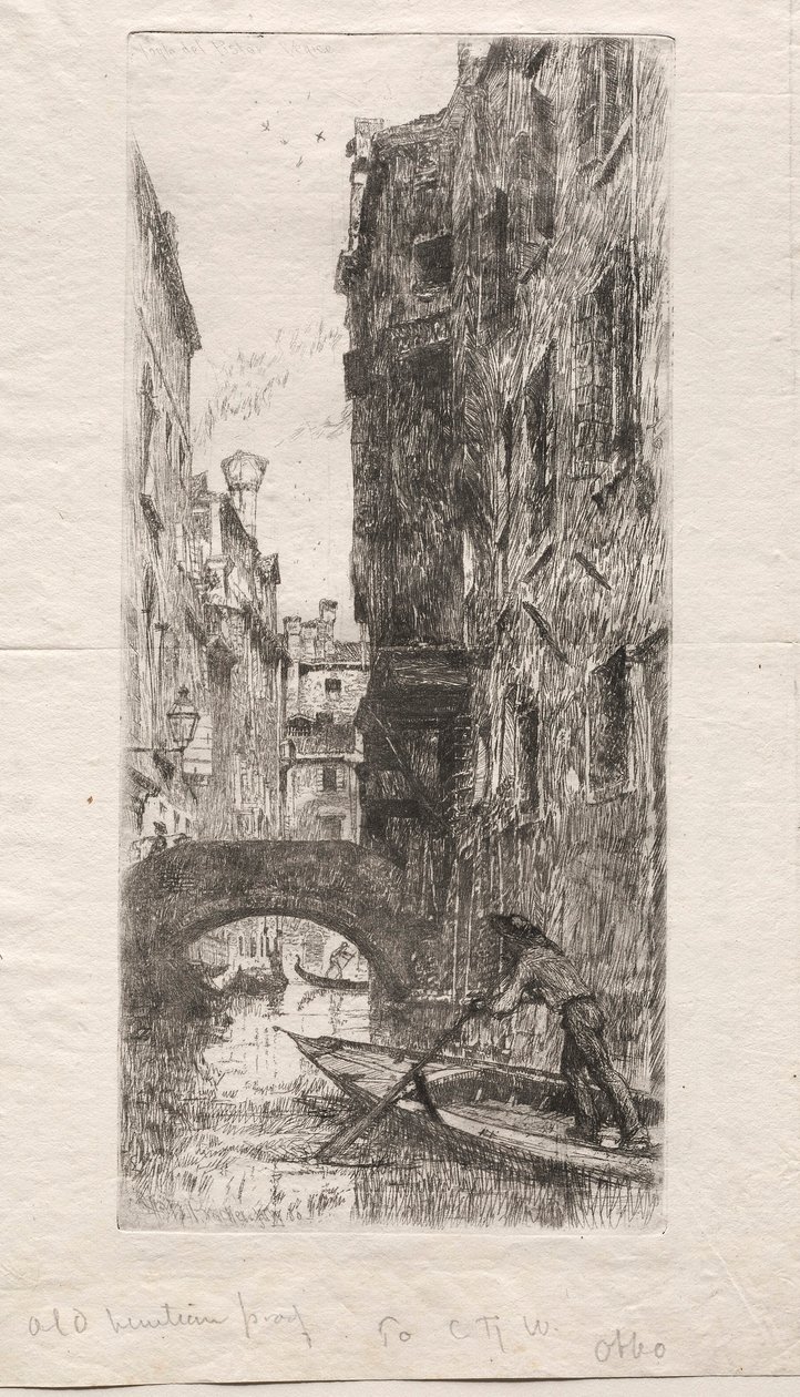 Ponte del Pistor, Venetië, 1880 door Otto H. Bacher