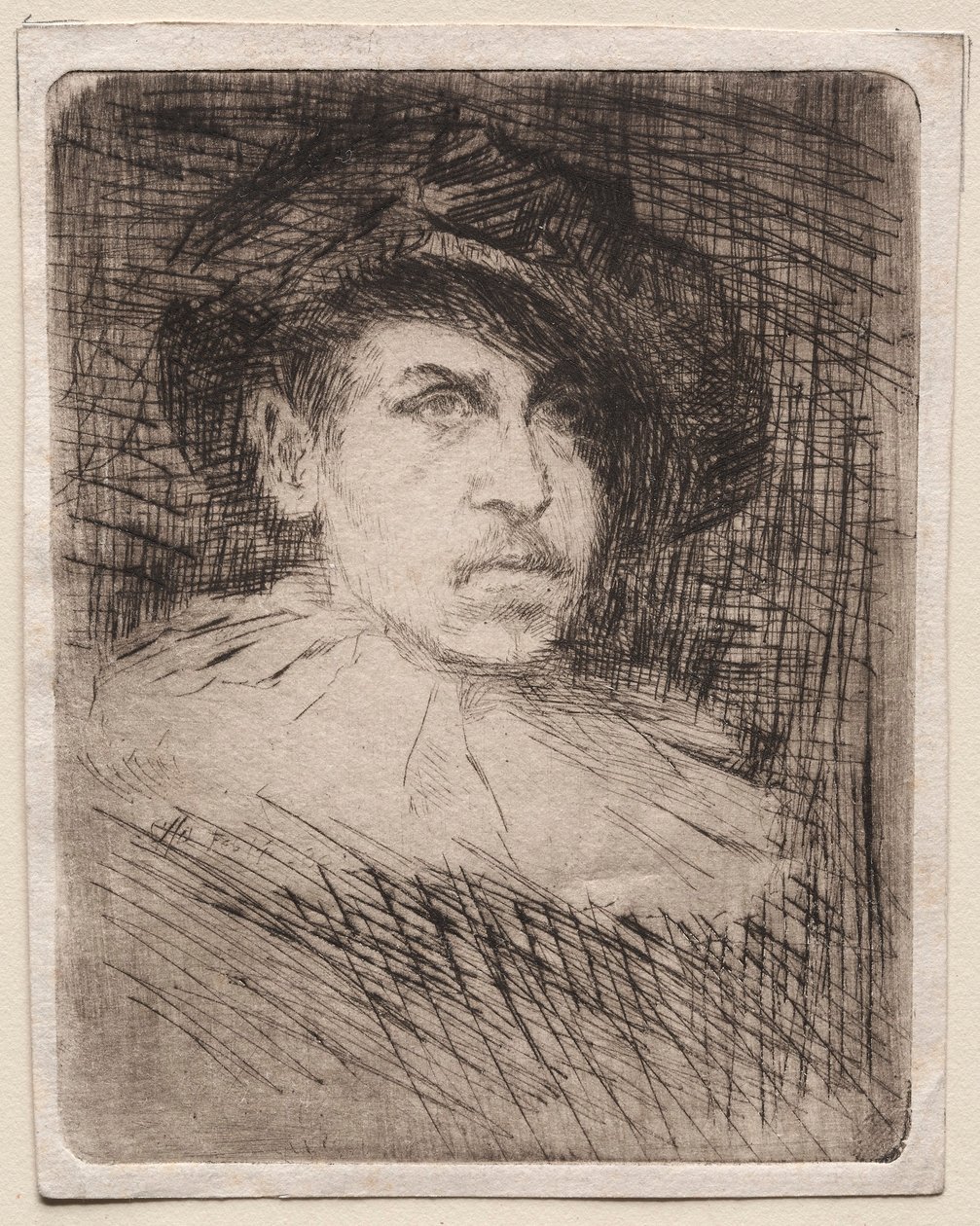Zelfportret in Kostuum, 1880 door Otto H. Bacher