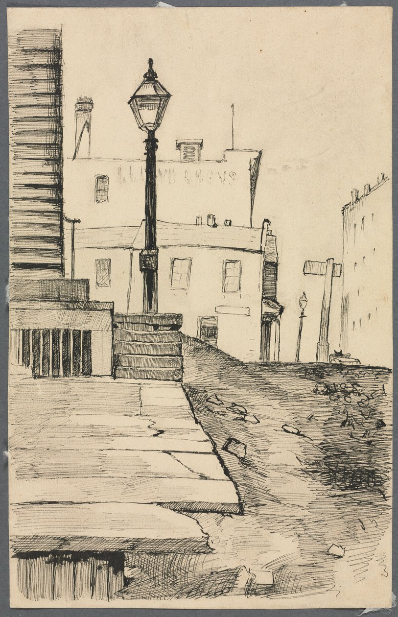 Straatscène, Cleveland door Otto H. Bacher