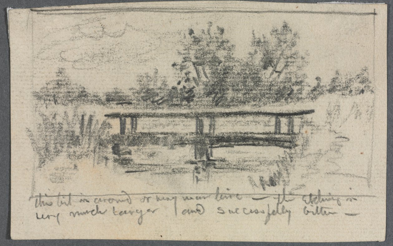 De brug, Schleissheim door Otto H. Bacher