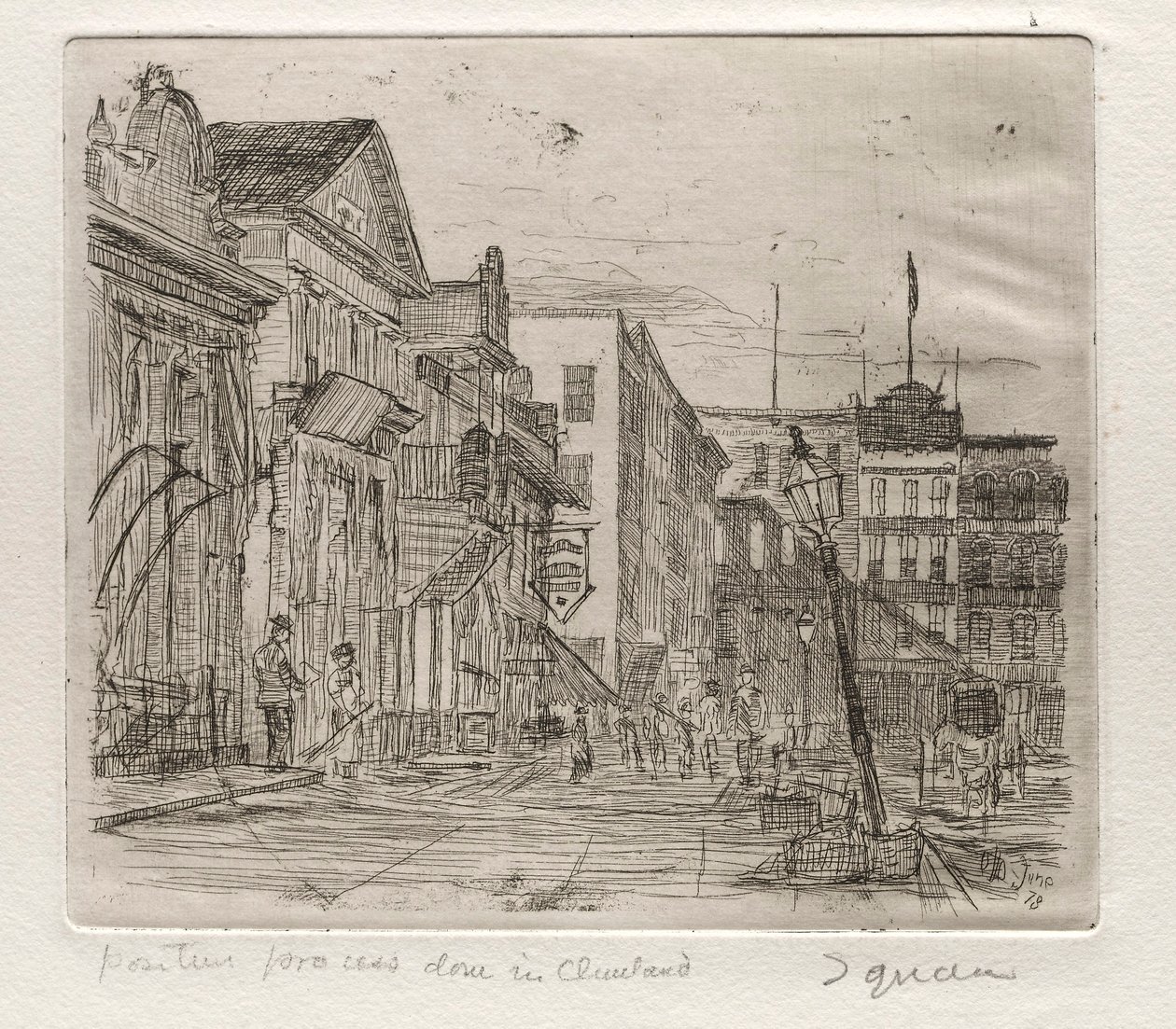 Het Plein, 1878 door Otto H. Bacher