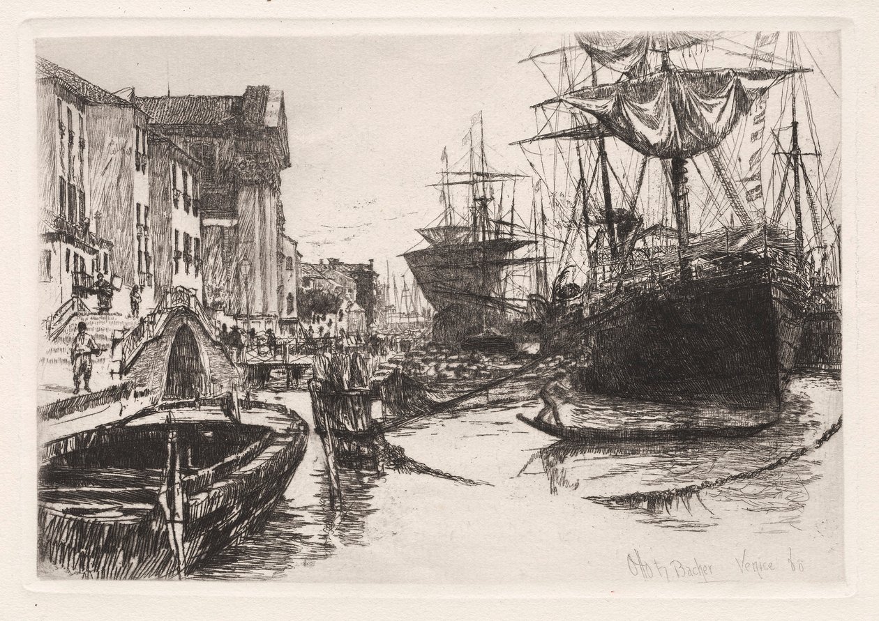 Venetië, 1880 door Otto H. Bacher