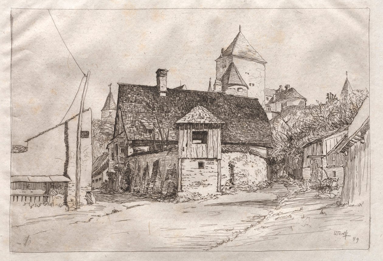Worth: Een laan, 1879 door Otto H. Bacher