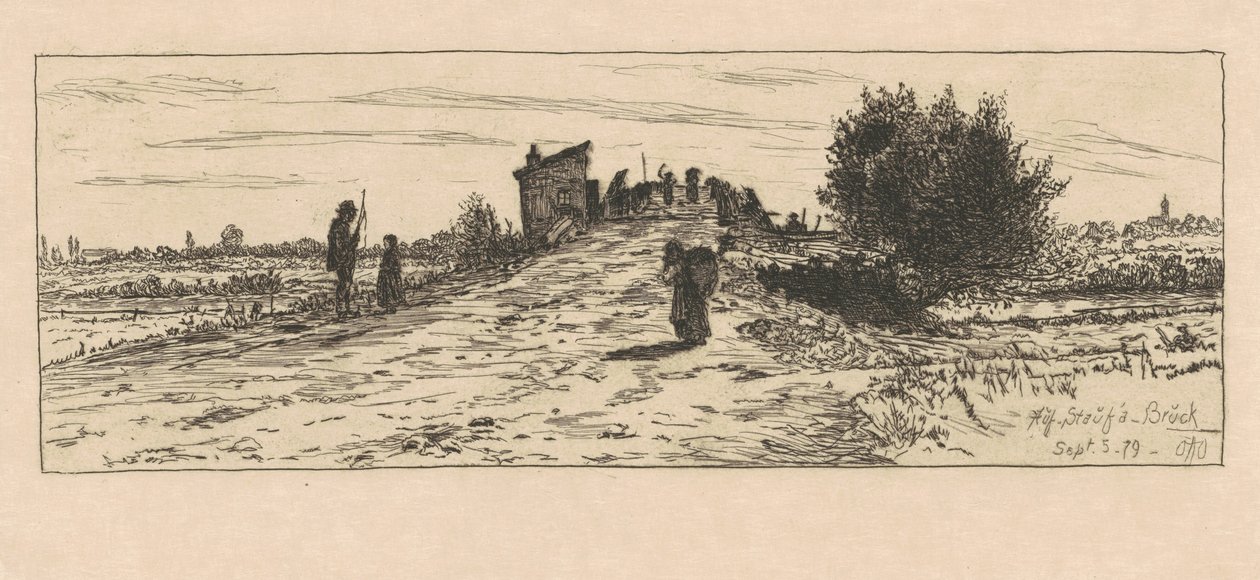 Auf Staufá Bruck, 1879 door Otto Henry Bacher