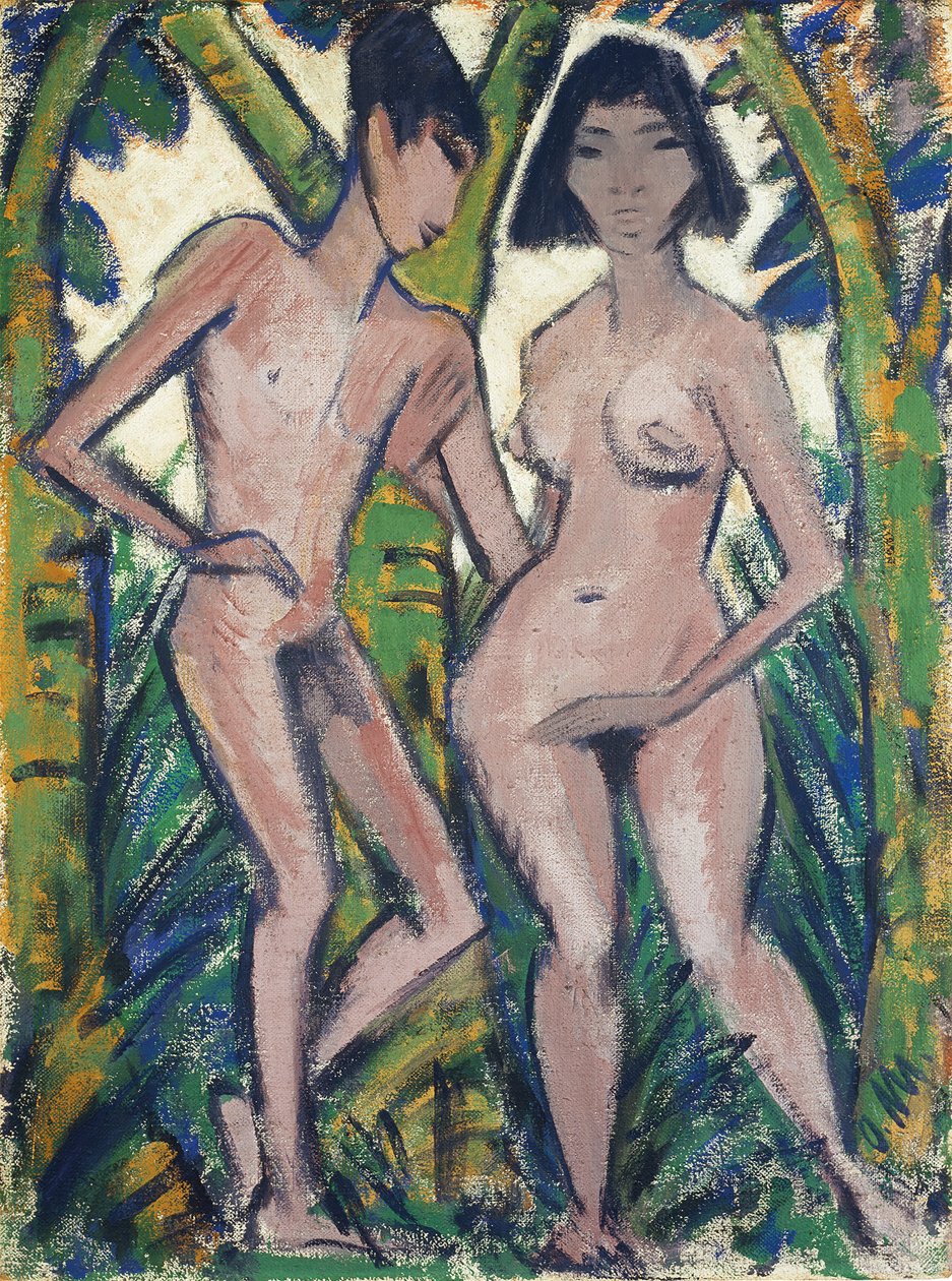 Adam en Eva, ca. 1913-22 door Otto Muller or Mueller