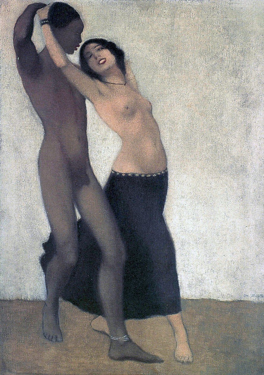 Een Afro-Europees Danspaar, c.1903 door Otto Mueller