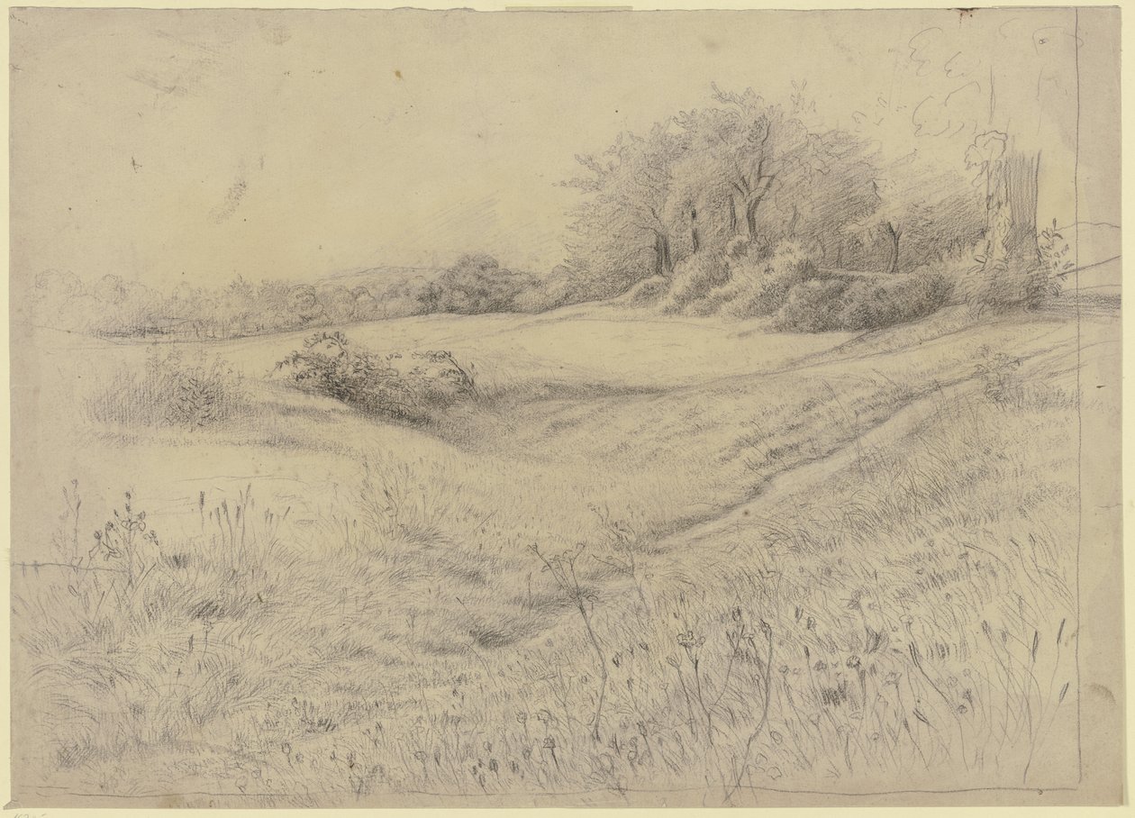 Boslandschap bij Kronberg door Otto Scholderer