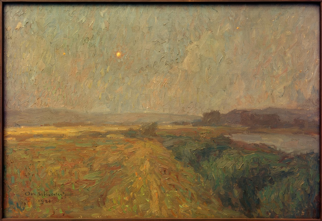 Voor zonsondergang door Otto Ubbelohde