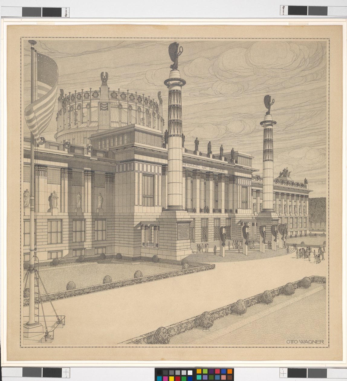 House of Glory (San Francisco of Washington D.C.), perspectief door Otto Wagner