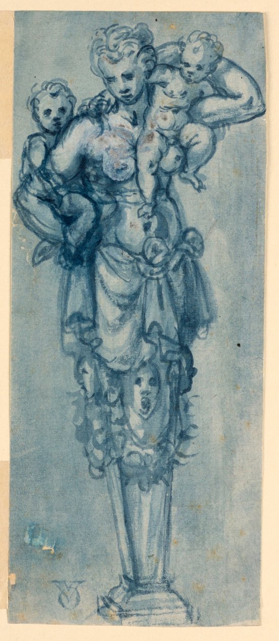 Ontwerp voor een eindfiguur van Liefdadigheid door Otto van Veen
