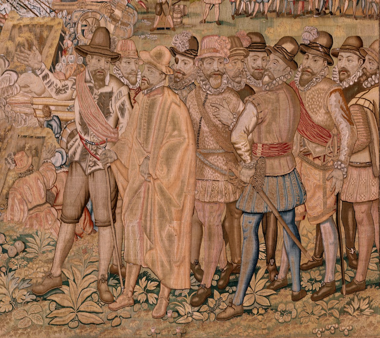 Vlaamse wandtapijt. Serie Triomfen en veldslagen van Aartshertog Albert. De inname van de stad Hulst. Zevende wandtapijt in de serie. Model Otto van Veen en Hans I Snellinck. Manufacture Martin Reynbouts, Brussel. door Otto van Veen