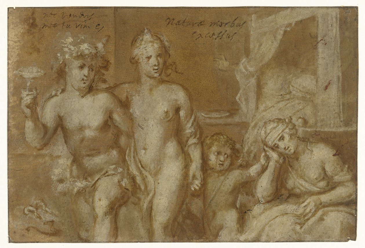 Gevolgen van de omgang met Bacchus en Venus door Otto van Veen