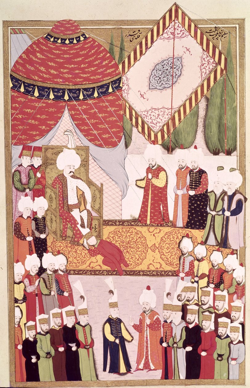 De kroning van Sultan Selim I (1466-1520) uit de 