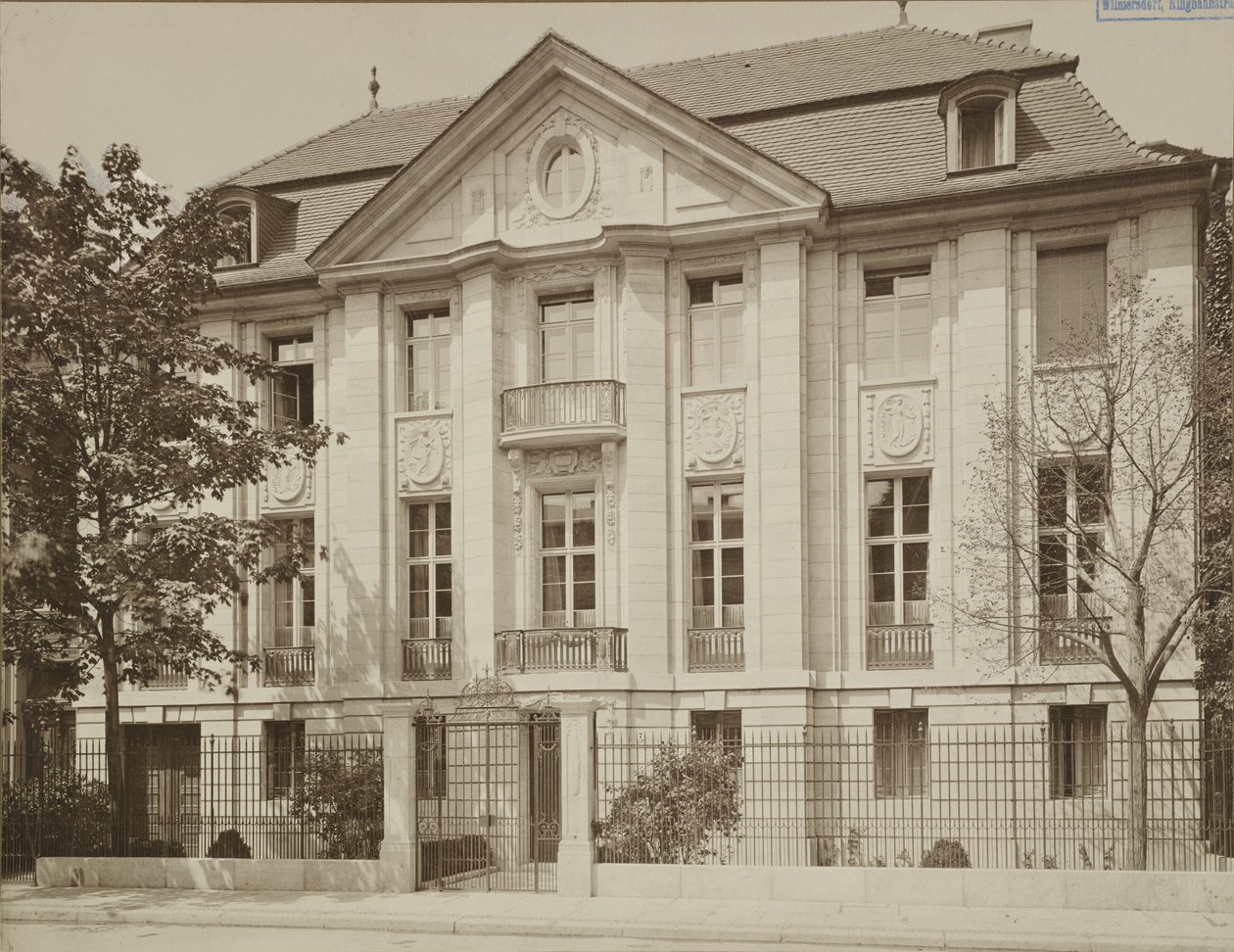 Messel, Alfred - Berlijn- Residentie Dr Eduard Simon, Voormalige Victoriastrasse 7 - 1902 1904 door Ottomar Anschütz