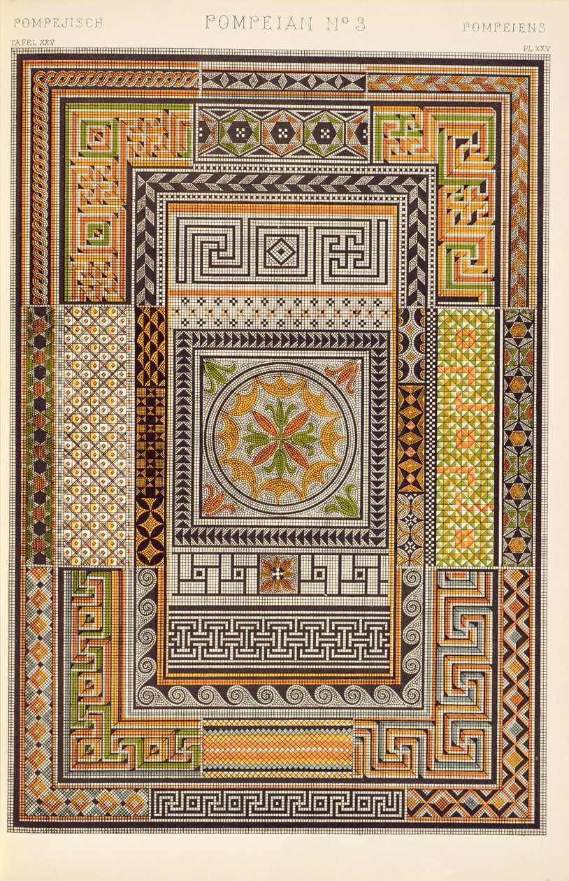 Pompeiaans Ornament uit Ch V, Plaat XXV van 