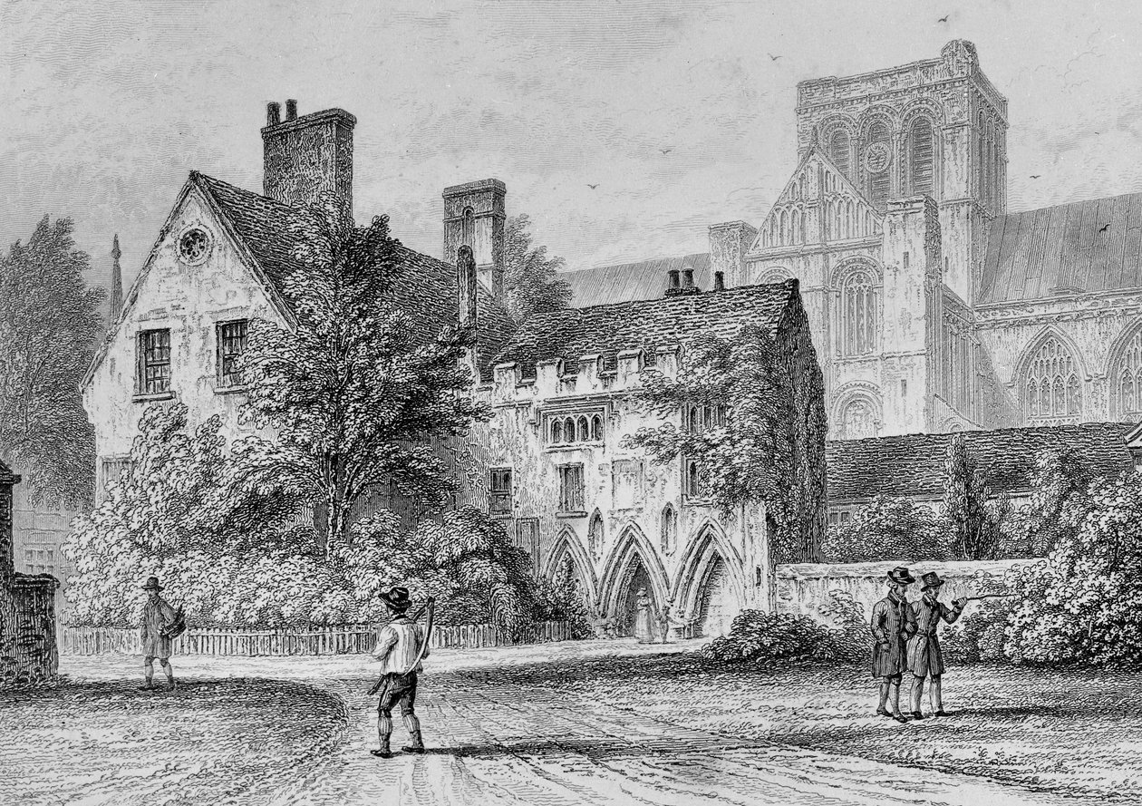 The Deanery Winchester, ca. 1830 door Owen Brown Carter