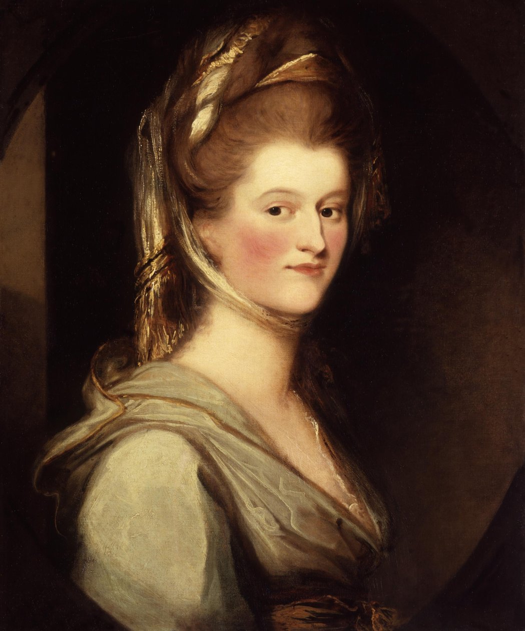 Elizabeth Craven (née Berkeley), markgravin van Brandenburg-Ansbach door Ozias Humphry
