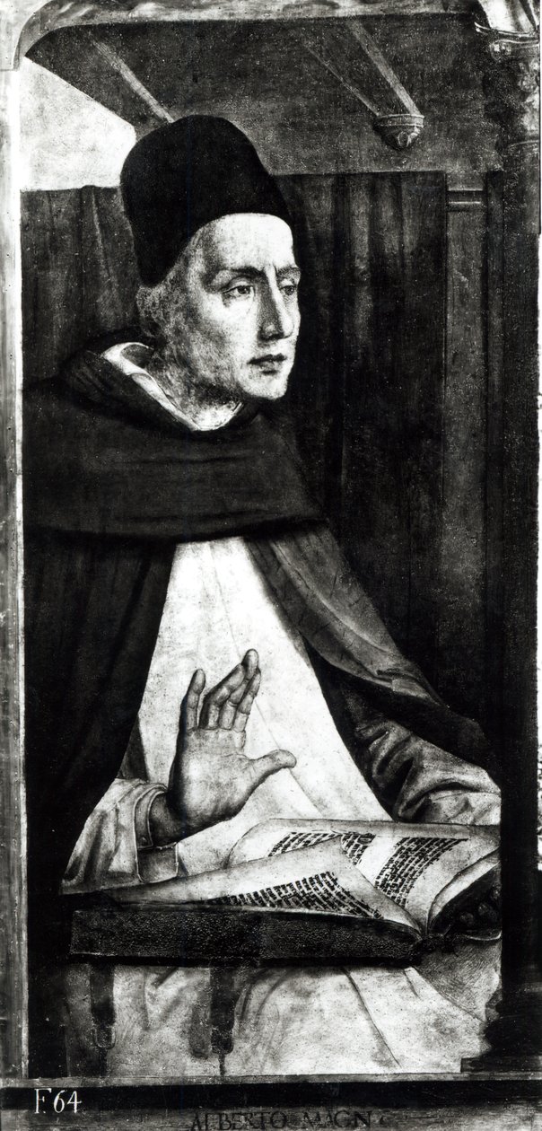 Portret van St. Albertus Magnus (c.1206-80) c.1475 door P. Joos van Gent and Berruguete