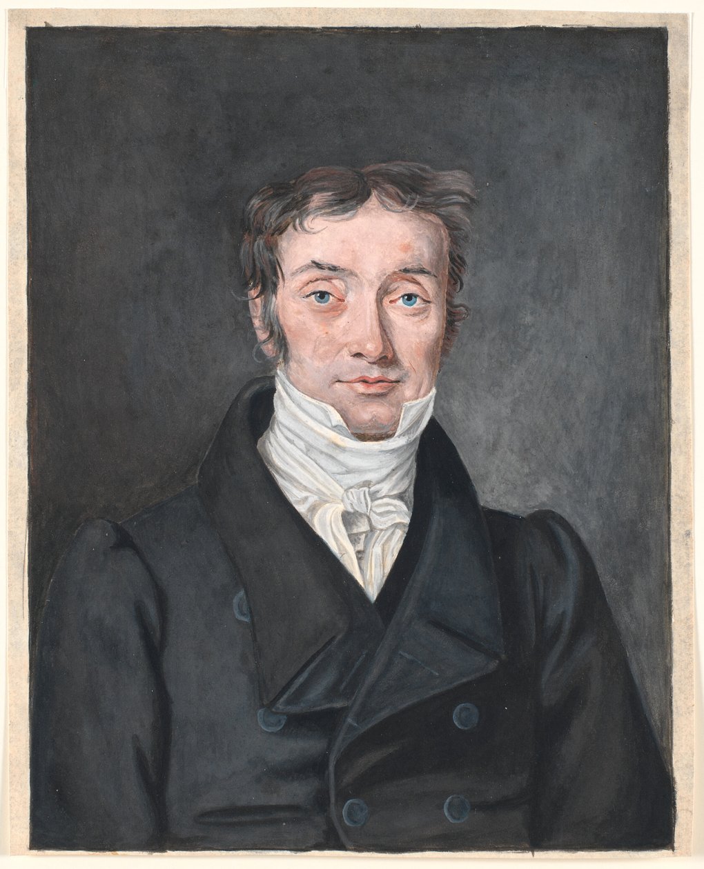 Portret van schoolmeester Hans Jensen Visby (1777-1870), uit Aagerup, Ramløse parochie door P.C. Skovgaard