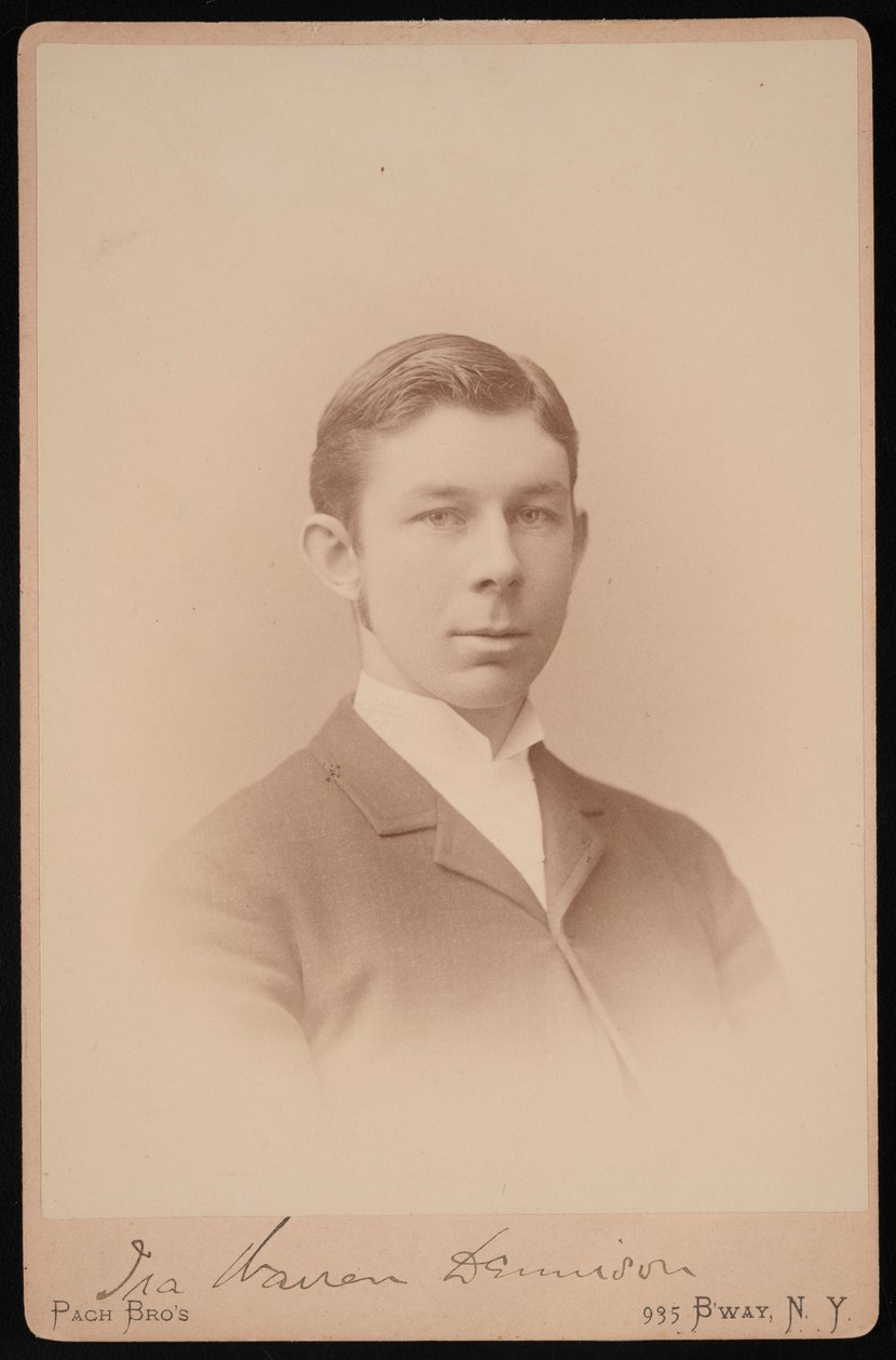 Portret van Ira Warren Dennison, tussen 1891 en 1893 door Pach Bros