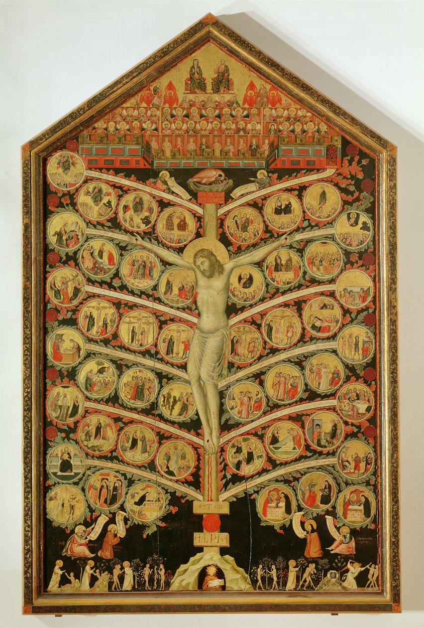 De levensboom, ca.1310 door Pacino di Buonaguida