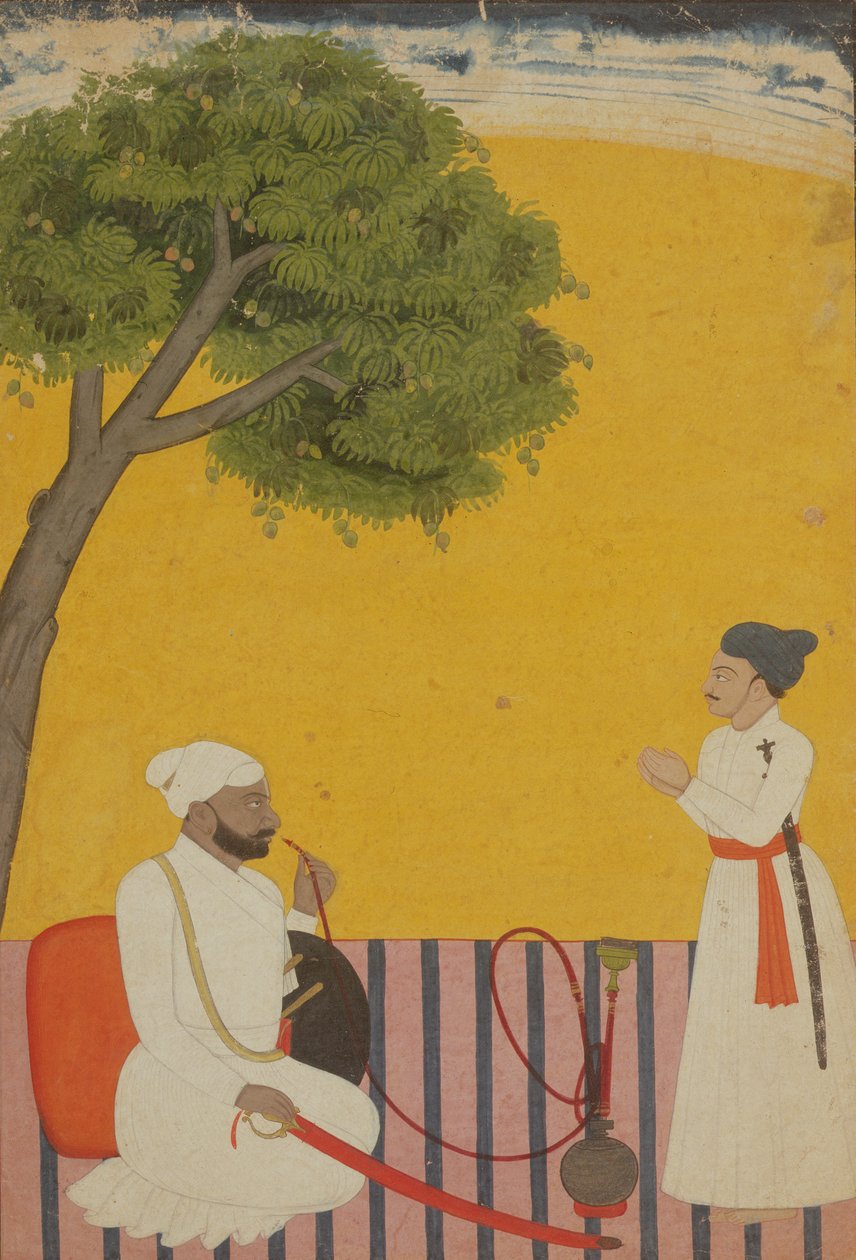 Portret van een prins, Jammu, Kashmir door Pahari School