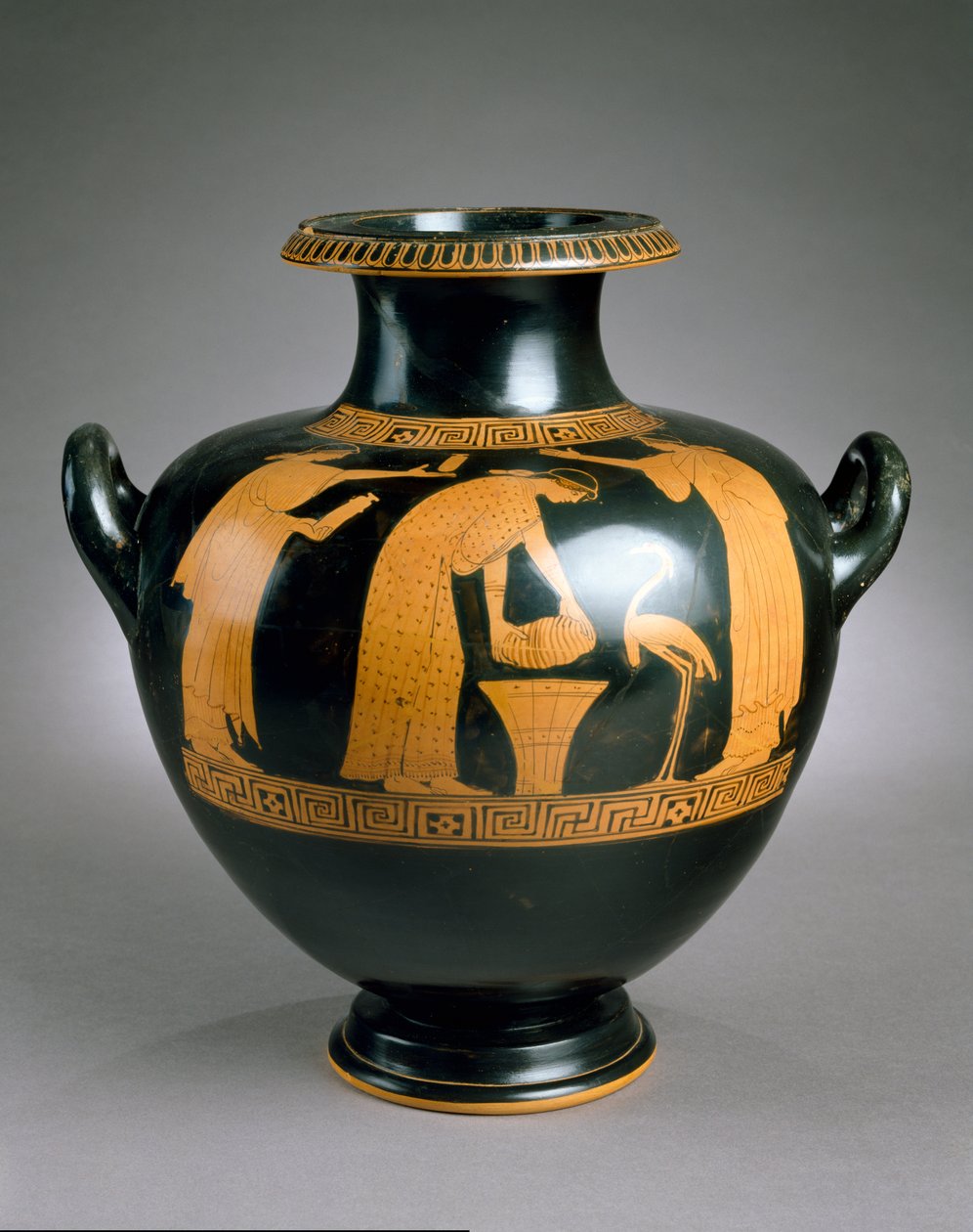 Griekse Attische roodfiguur Hydria, 470-60 v.Chr. door Painter of the Yale Oinochoe Painter of the Yale Oinochoe