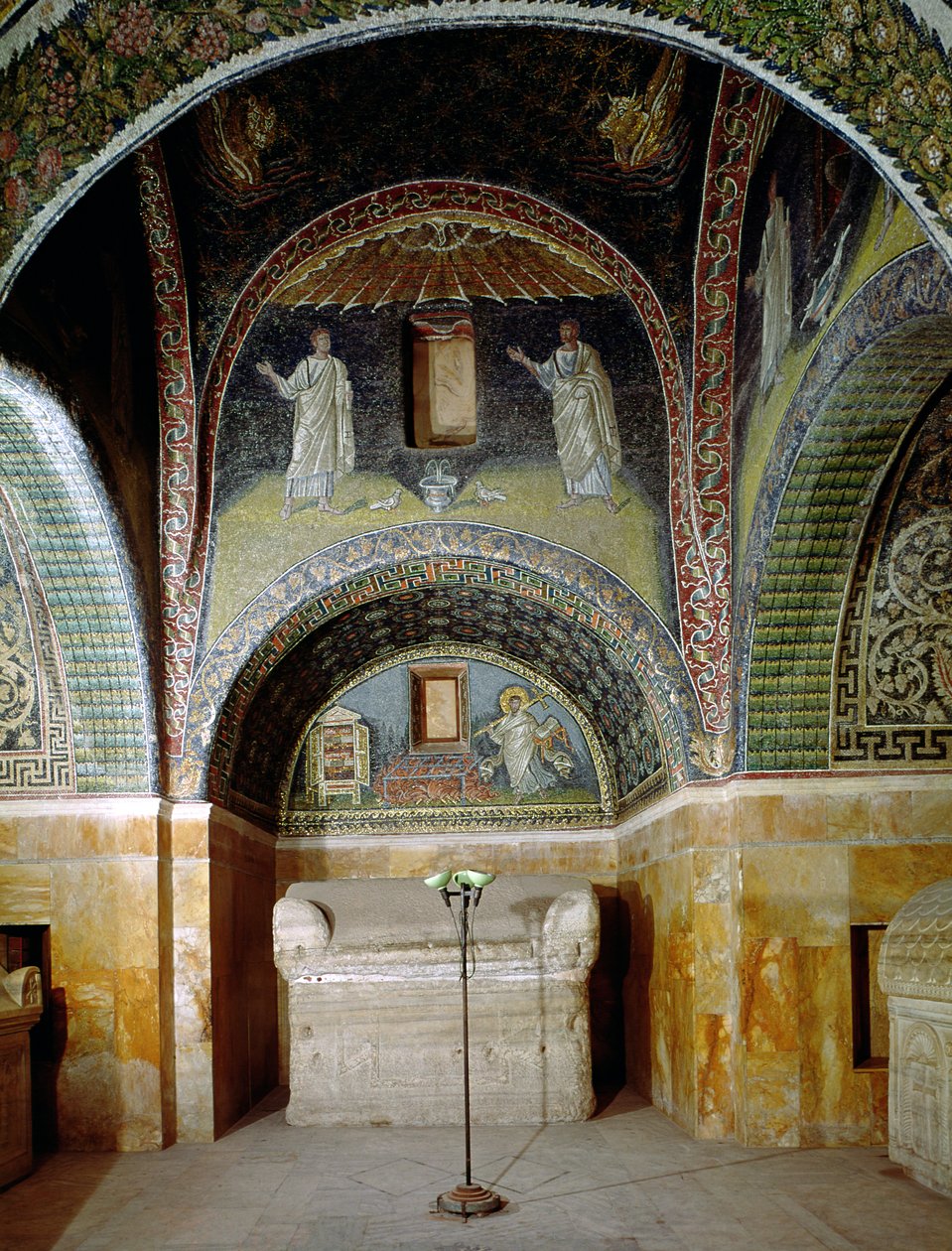 Interieur van de Oratorium, c.430 AD door Paleo Christian