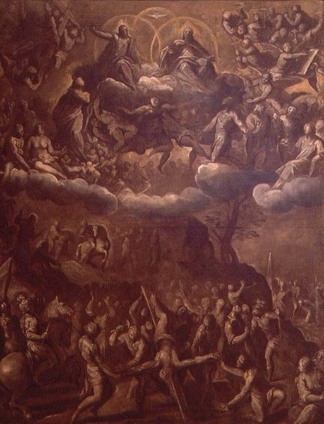 De kruisiging van St. Petrus, c.1615 door Palma Il Giovane