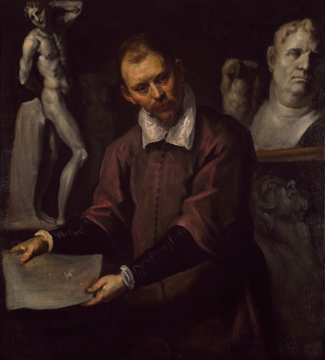 Portret van een man, 1600-1610 door Palma Il Giovane