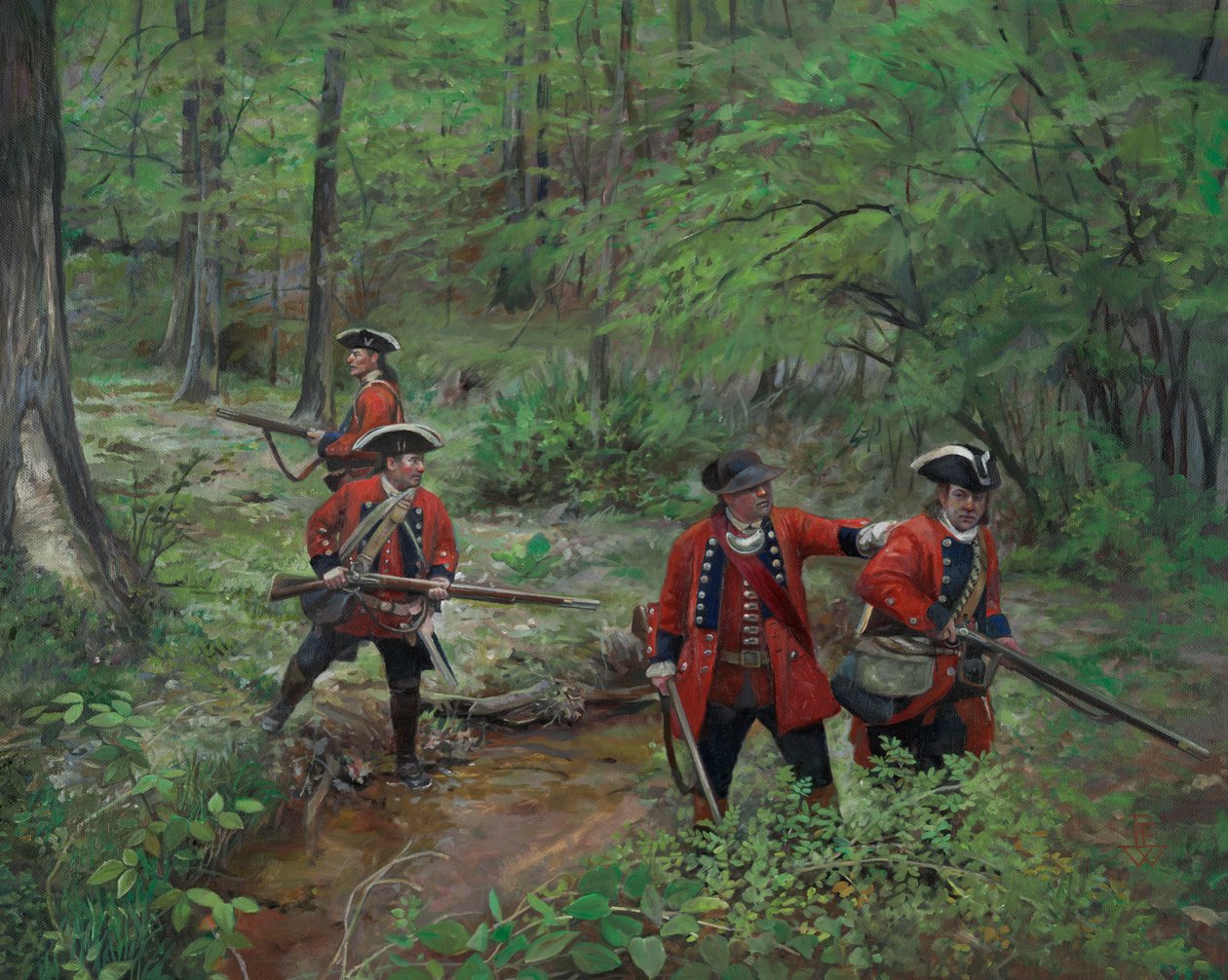60e Regiment Foot Royal Americans, 2013 (olieverf op doek) door Pamela Patrick White