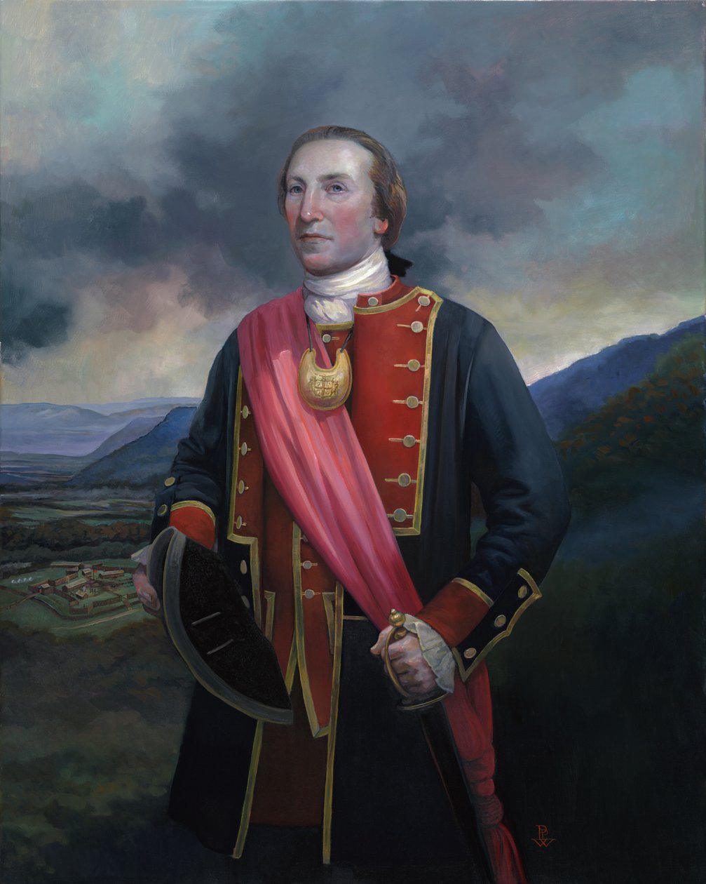 Jonge George Washington, 2014 (olieverf op doek) door Pamela Patrick White