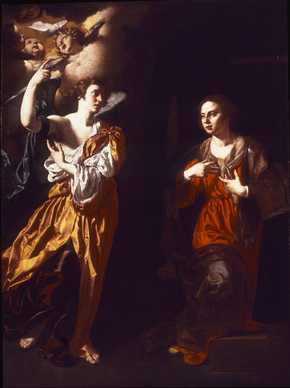 De annunciatie door Paolo Domenico Finoglia