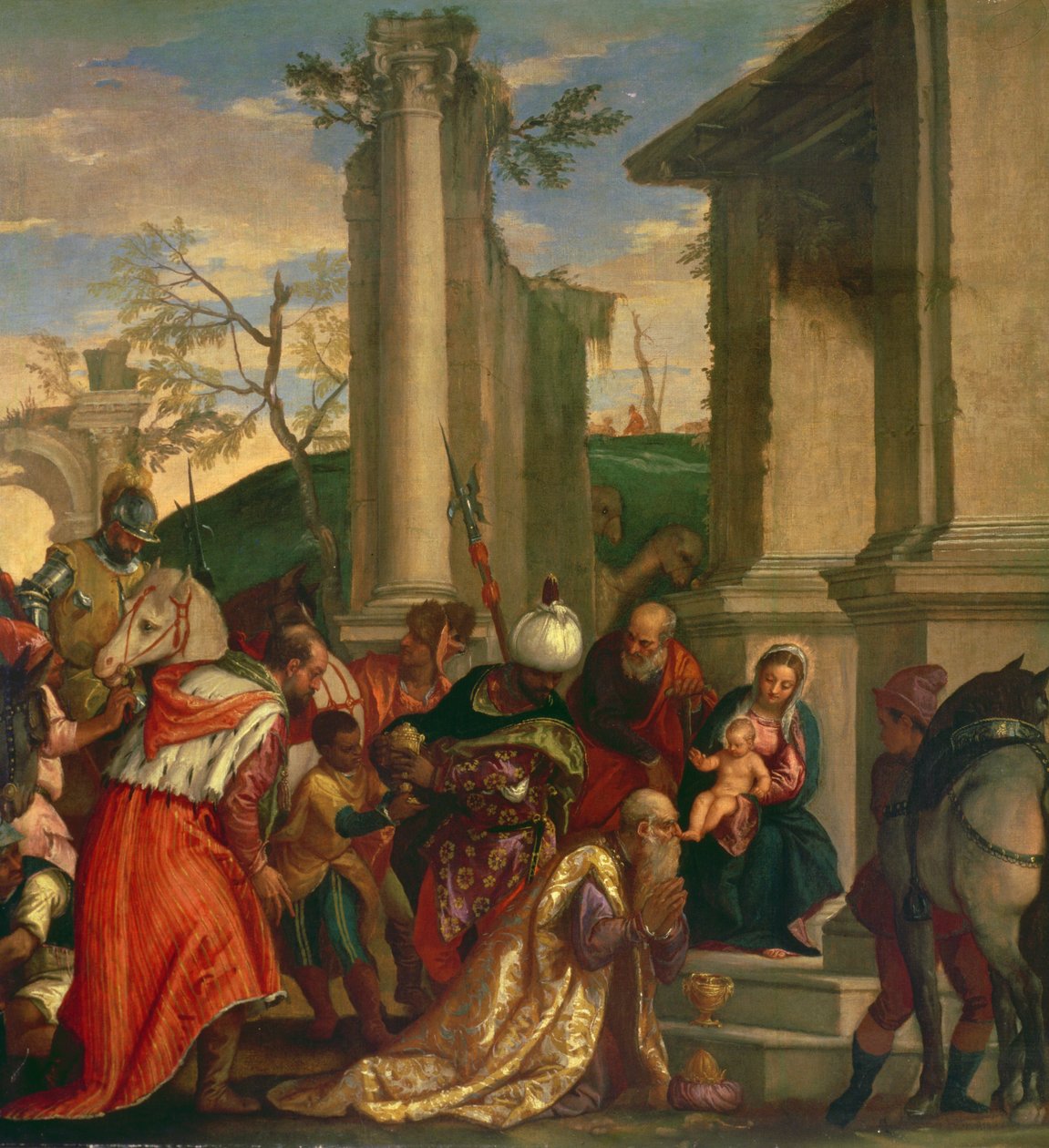 Aanbidding van de Koningen door Paolo Veronese