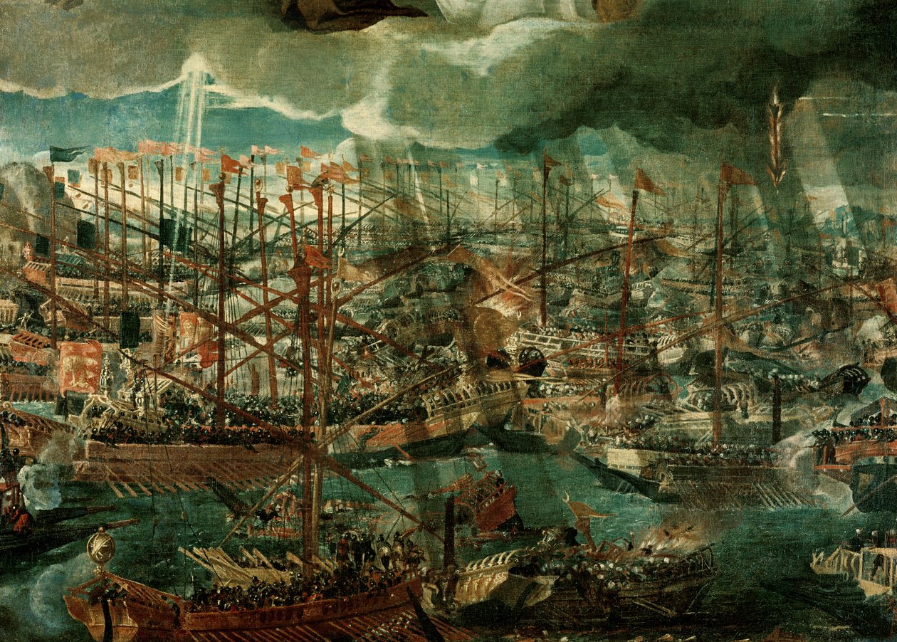 Allegorie van de Slag bij Lepanto (detail) door Paolo Veronese