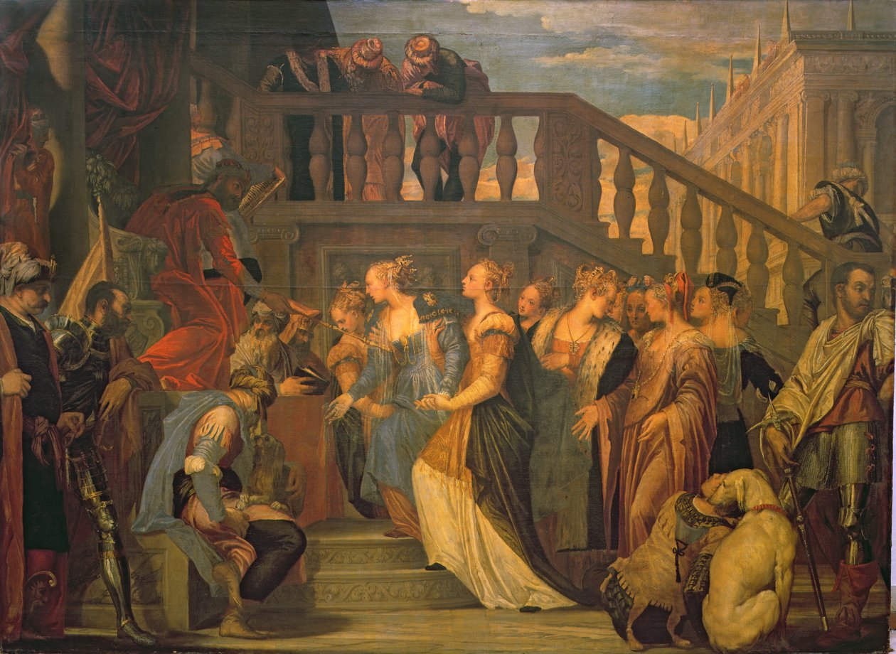 Esther en Ahasuerus door Paolo Veronese