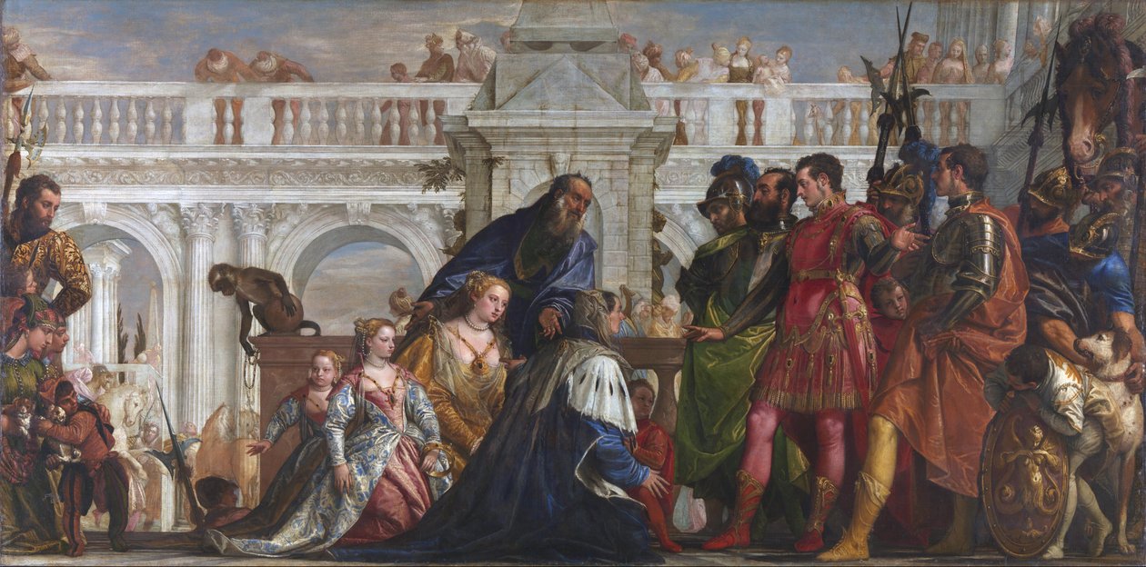 De familie van Darius voor Alexander de Grote, 1565-67 door Paolo Veronese