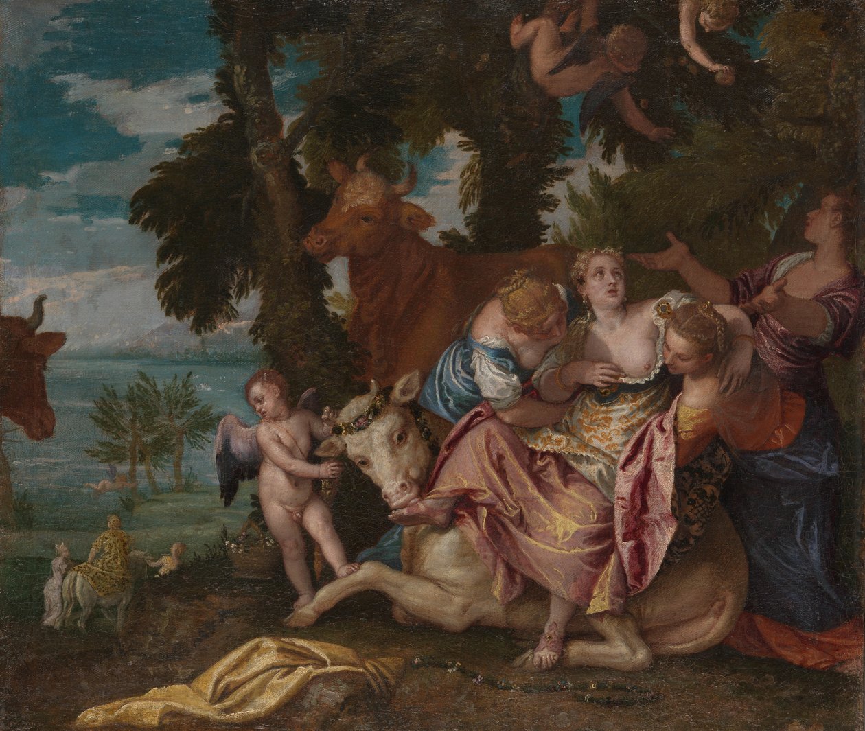 De roof van Europa door Paolo Veronese