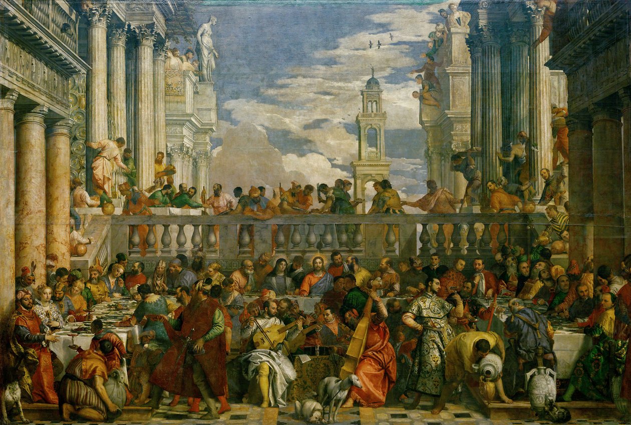 De Bruiloft te Kana door Paolo Veronese
