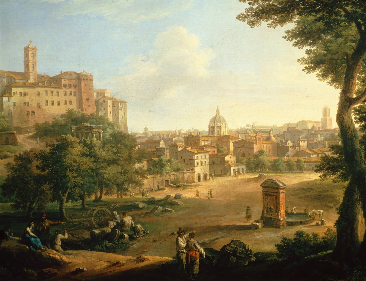 Het Veeveld (Il Campo Vaccino) in Rome door Paolo Monaldi